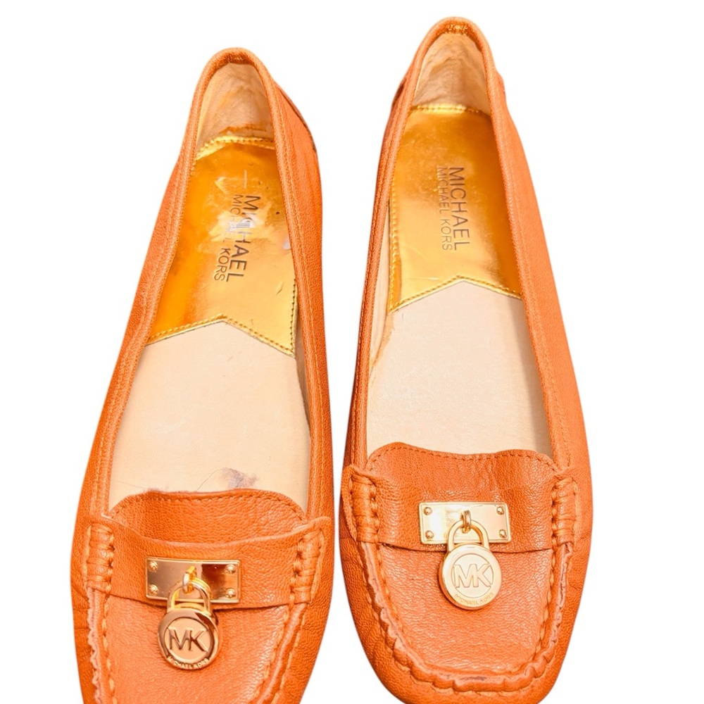 Michael Kors Leather MK Charm Moccasin Loafers